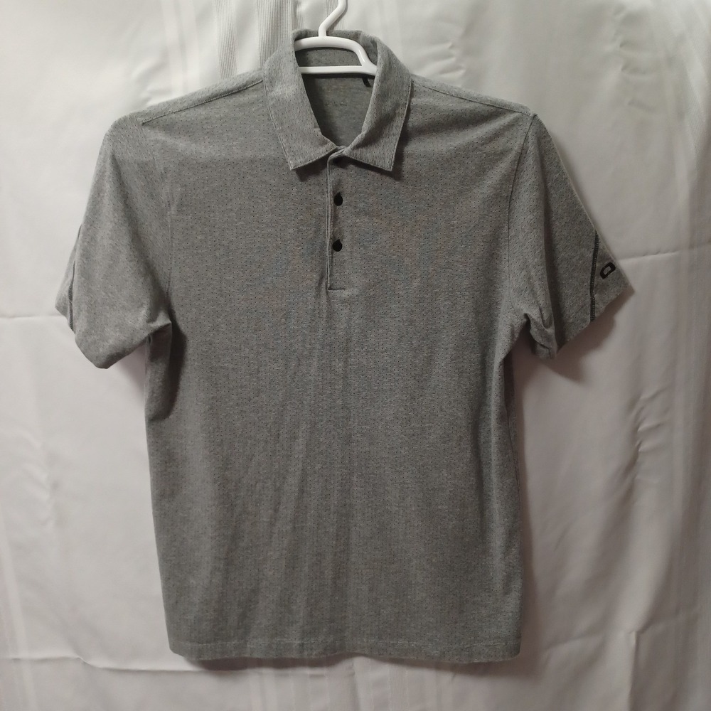 OGIO Polo Shirt Mens M Gray OG135 Short Sleeve Performance Golf Athletic Stretch